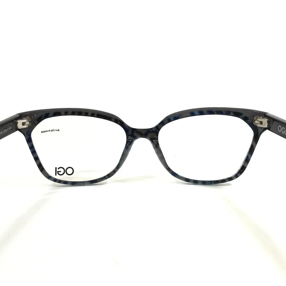 OGI Evolution Eyeglasses Frames 9239/2276 Blue Gray Tortoise Cat Eye 52-17-140